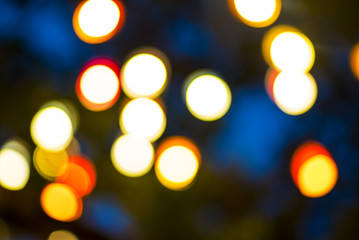 Abstract colored bokeh background, new year and celebration nights