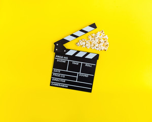 Naklejka premium Cinema background. Film watching.