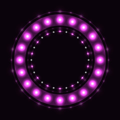 Abstract violet round circle