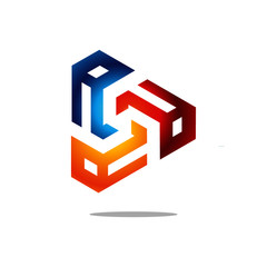 Fototapeta premium Geometric letter A