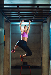 Fitness woman exercise in the gym.
