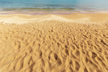Fototapeta na wymiar sunny sand beach