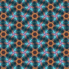 Seamless art texture background. Creative symmetric pattern for design labels, booklets, flyers and posters or covers. Usable for artistic hand made production, print on fabric, textile and clothes.