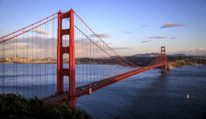 Fototapeta na wymiar Golden Gate sunset