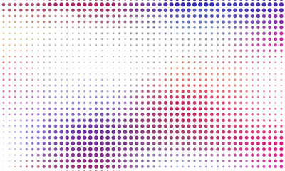 Digital gradient with points. Abstract futuristic panel. Dotted Backgound. Monochrome halftone pattern Vector illustration