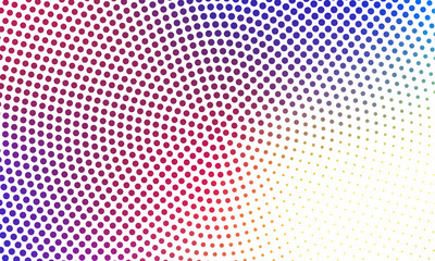 Digital gradient with points. Abstract futuristic panel. Dotted Backgound. Monochrome halftone pattern Vector illustration