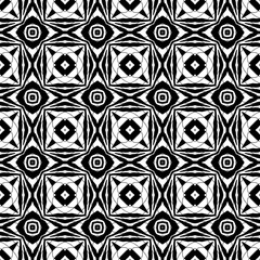 Seamless decorative pattern in a black - white colors