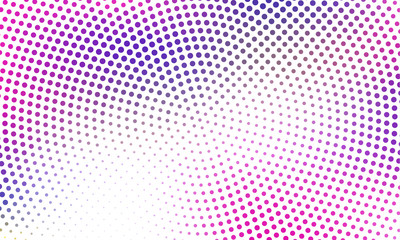 Digital gradient with points. Abstract futuristic panel. Dotted Backgound. Monochrome halftone pattern Vector illustration