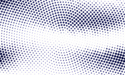 Digital gradient with points. Abstract futuristic panel. Dotted Backgound. Monochrome halftone pattern Vector illustration