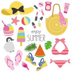 Vector of summer fashion illustration