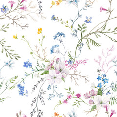 Obraz na płótnie Canvas Watercolor floral pattern