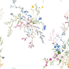 Watercolor floral pattern