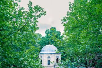 Masjid  or mosque at courtyard of historical Koza Han in Bursa, Turkey © epic_images