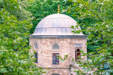 Masjid  or mosque at courtyard of historical Koza Han in Bursa, Turkey © epic_images