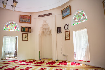 Masjid  or mosque at courtyard of historical Koza Han in Bursa, Turkey © epic_images