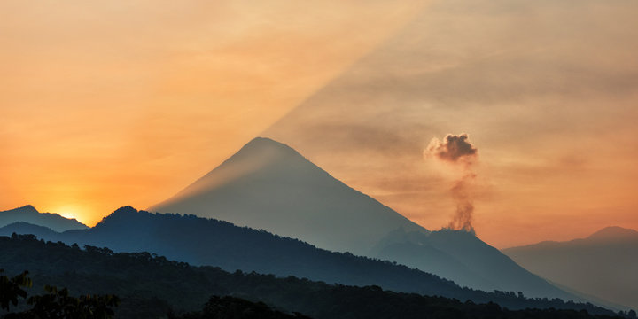 Volcanes Santa Mar&iacute;a y Santiaguito, Guatemala