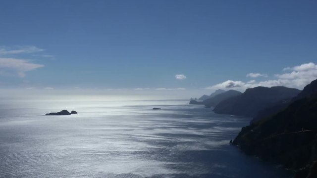 Time lapse on path of the Gods with the Faraglioni of Capri and Li Galli islands