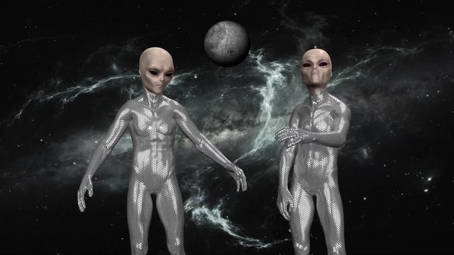 Extraterrestrials in space