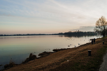 Mantova lake Italy