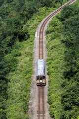 Fototapeta premium The Oito line , Oito line is a Japan railway which connects Matsumoto Station in Nagano Prefecture