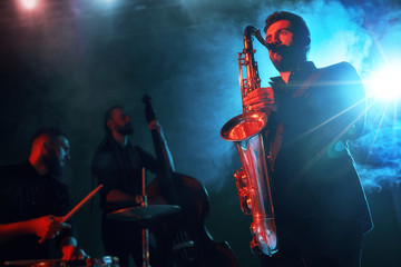 Jazz band performs at the club