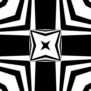 Abstract decorative pattern in a black -white clors