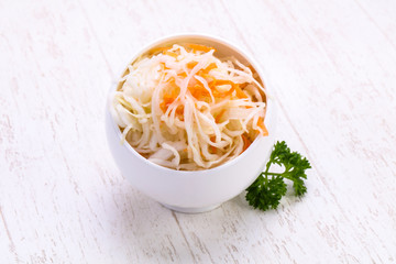 Traditional fermented cabbage