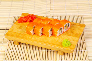 Delicious salmon rolls