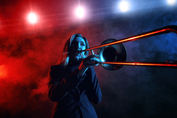 Jazz band performs at the club