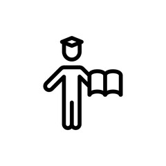 student icon vector illustration