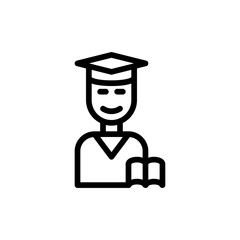 student icon vector illustration