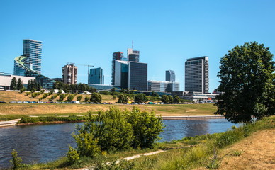 Buildings in the Right Bank of the River Neris