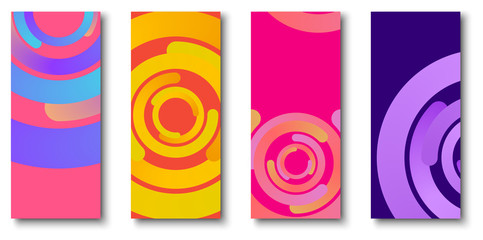 Colorful backgrounds with bright circles pattern. - 208227569