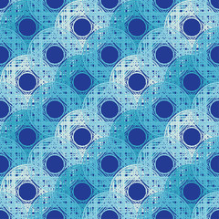 Polka dot seamless pattern. Halftone. Geometric background. Scribble texture. Тextile rapport. 
