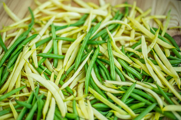 yellow and green bean for background