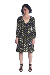 full portrait of a woman on white