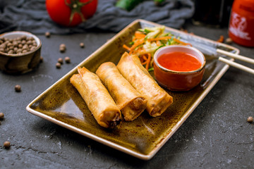 fried Spring Roll , Vietnamese Food - 208229166
