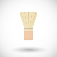 Whisk for matcha tea vector flat icon