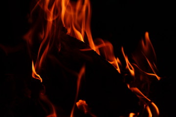 Flame, fire, burning, bonfire
