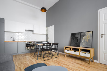 Kitchen with simple table