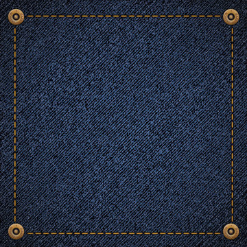 Background of blue denim fabric