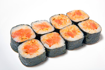 sushi, rolls, for the restaurant menu