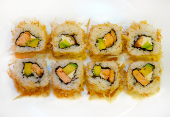 sushi, rolls, for the restaurant menu