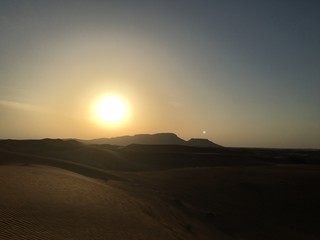 Plakat Sunset in the desert