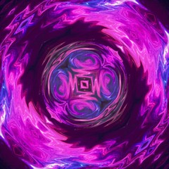 Abstract symmetric art. Mirrored fractal texture background. Fantastic pattern for graphic design production. Good for printed pictures, postcards, posters or covers and artistic print on ceramic.