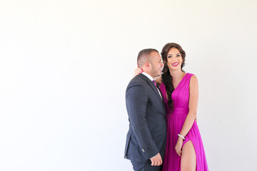 portrait of young beautiful couple in love