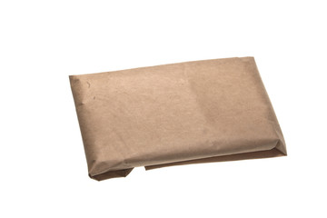 parcel post isolated on white background