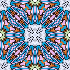 Art deco pattern of floral elements. seamless pattern. Vector illustration. design for printing, presentation, textile industry.