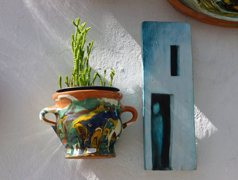 Hausfassade in Vejer Andalusien