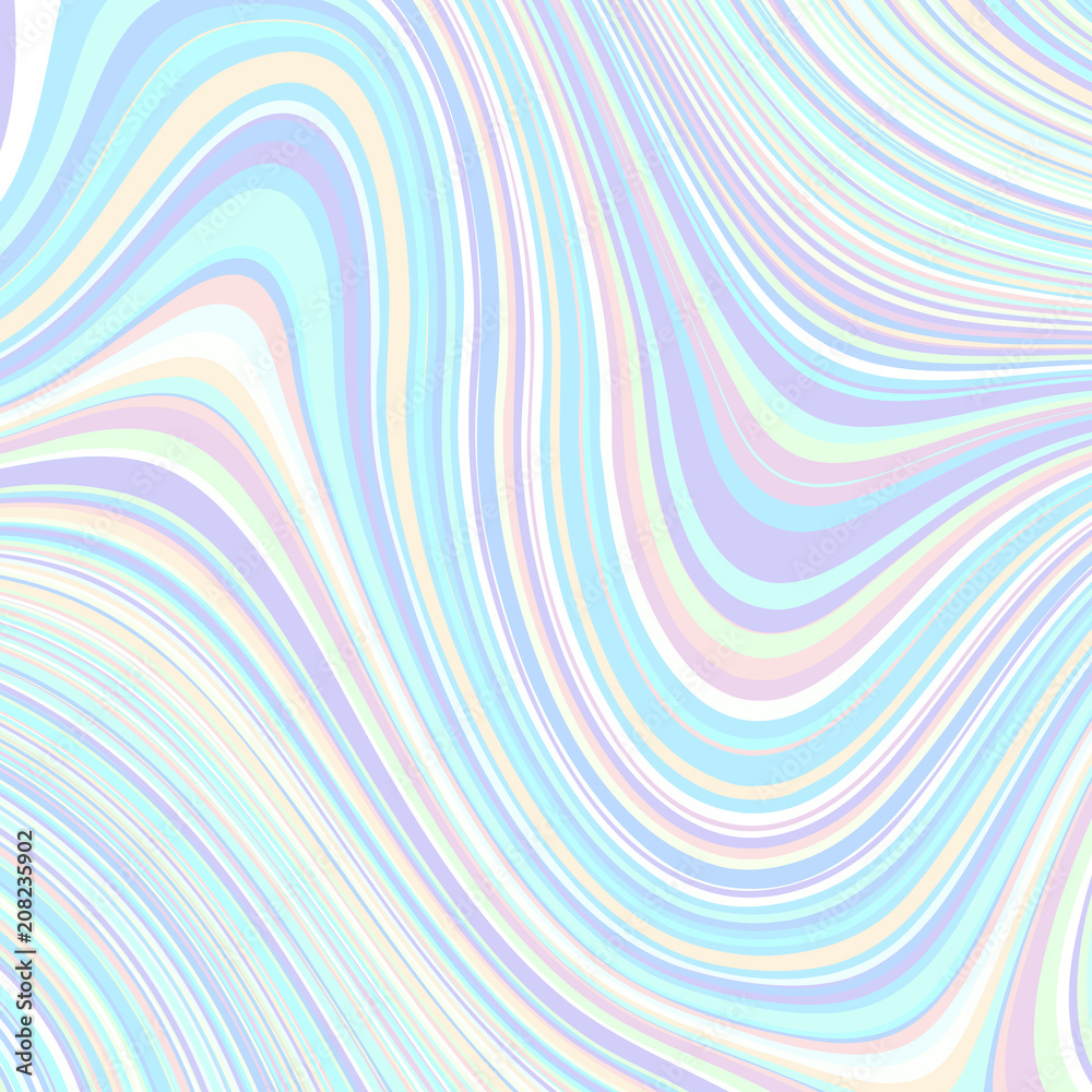 Leinwandbilder abstract vector pattern. curved wavy psychedelic irregular lines.